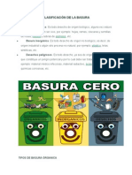 Clasificación de La Basura