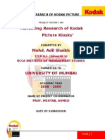 Marketing Research of Kodak Picture Kiosk
