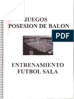 Ejercicios de Posesion de Balon. Futbol Sala PDF
