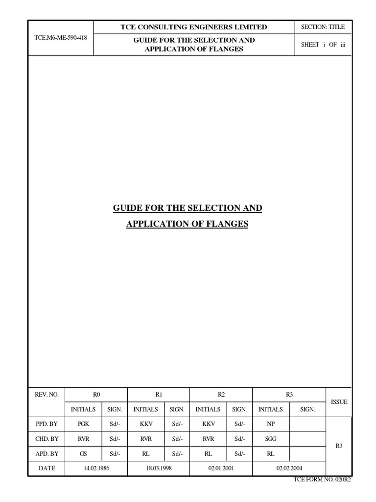 Flange Selection and Application Guide | PDF | Pipe (Fluid Conveyance ...