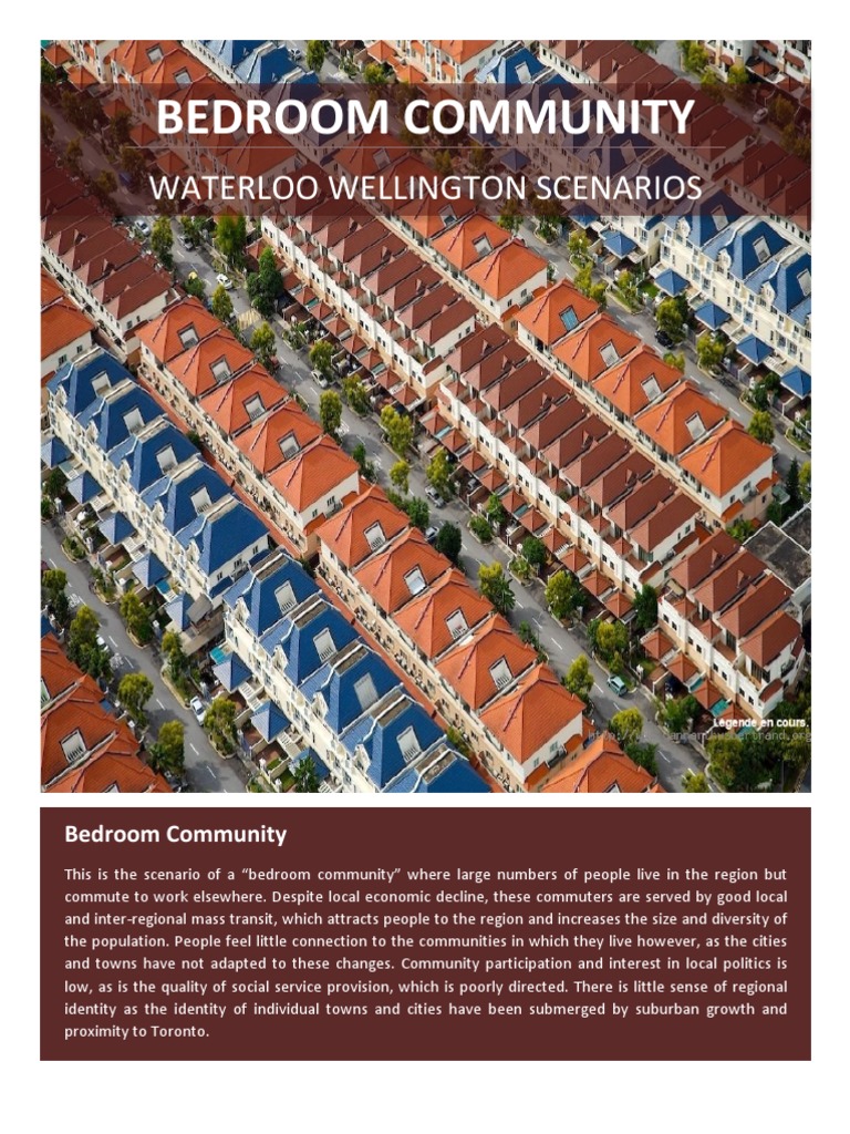 Scenarios - Bedroom Community | PDF | Community | Unemployment