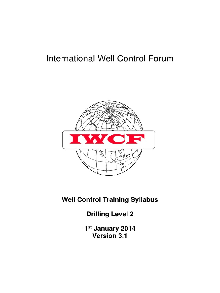 IWCF Level 2 Well Control Syllabus | PDF | Geotechnical Engineering ...