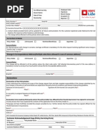 Policy Service Request Form