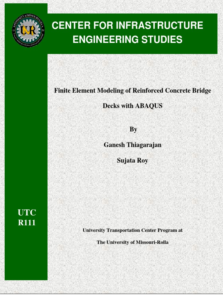Finite Element Analysis of RC Bridge Decks | PDF | Strength Of ...