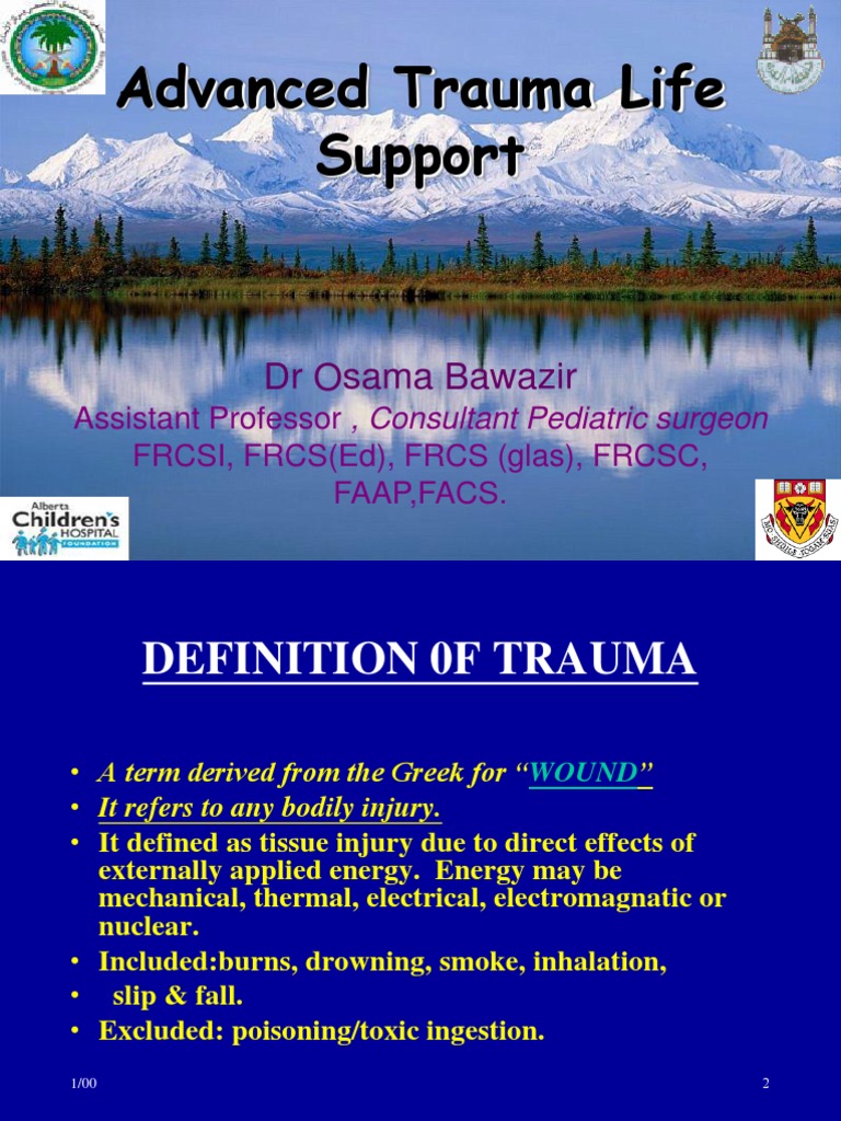 Advanced Trauma Life Support Major Trauma Emergency Department