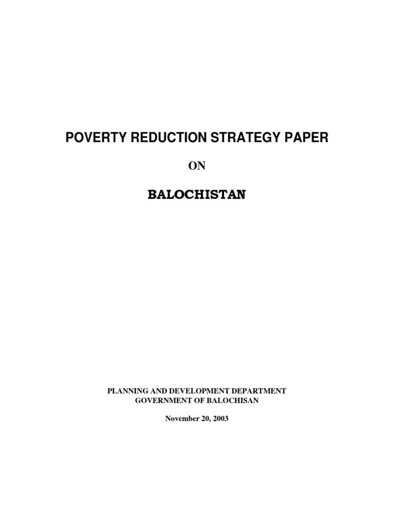 poverty in balochistan essay