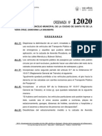 Ordenanza 12020 - Carril Exclusivo PDF