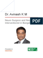 Dr. Avinash K M - Neuro Surgeon and Neuro Interventionist in Bangalore