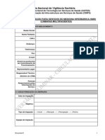 Check List ANVISA - Câmaras Multiplace