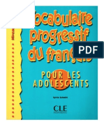 Vocalulaire Progressif Du Fran Ais Pous Les Adolescents - Niveau D Butant PDF