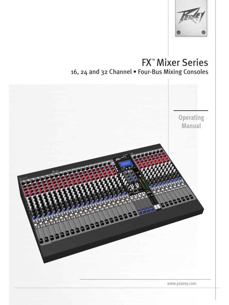 Peavey Mixer PDF | PDF | Ecualización (audio) | Micrófono