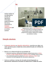 Datação Radiométrica de Rochas