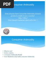 Consumer Animosity