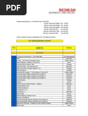 Batam Game 12 10 2014 Pdf