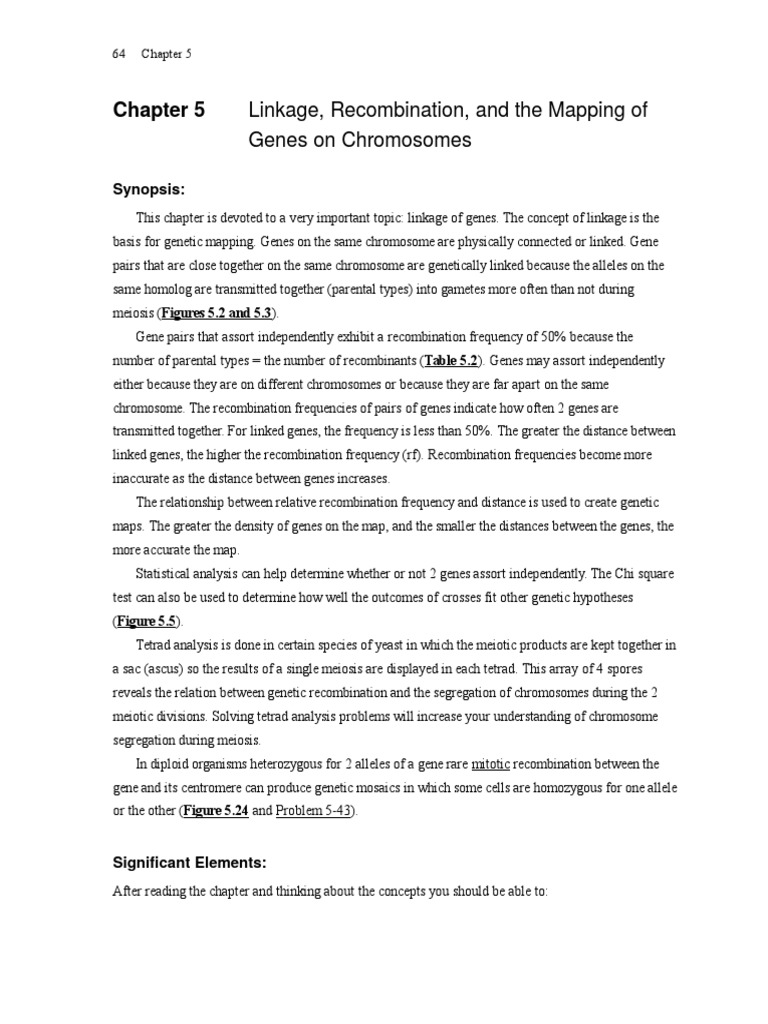 Gene Linkage and Recombination Analysis | PDF | Teaching Methods ...
