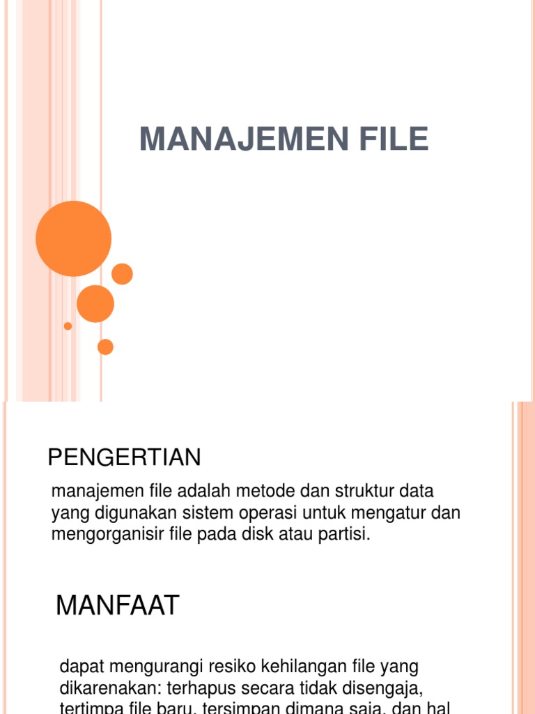 Power Point Tentang Manajemen File