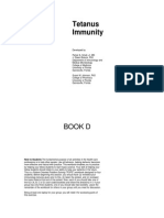 Tetanus Immunity: Book D