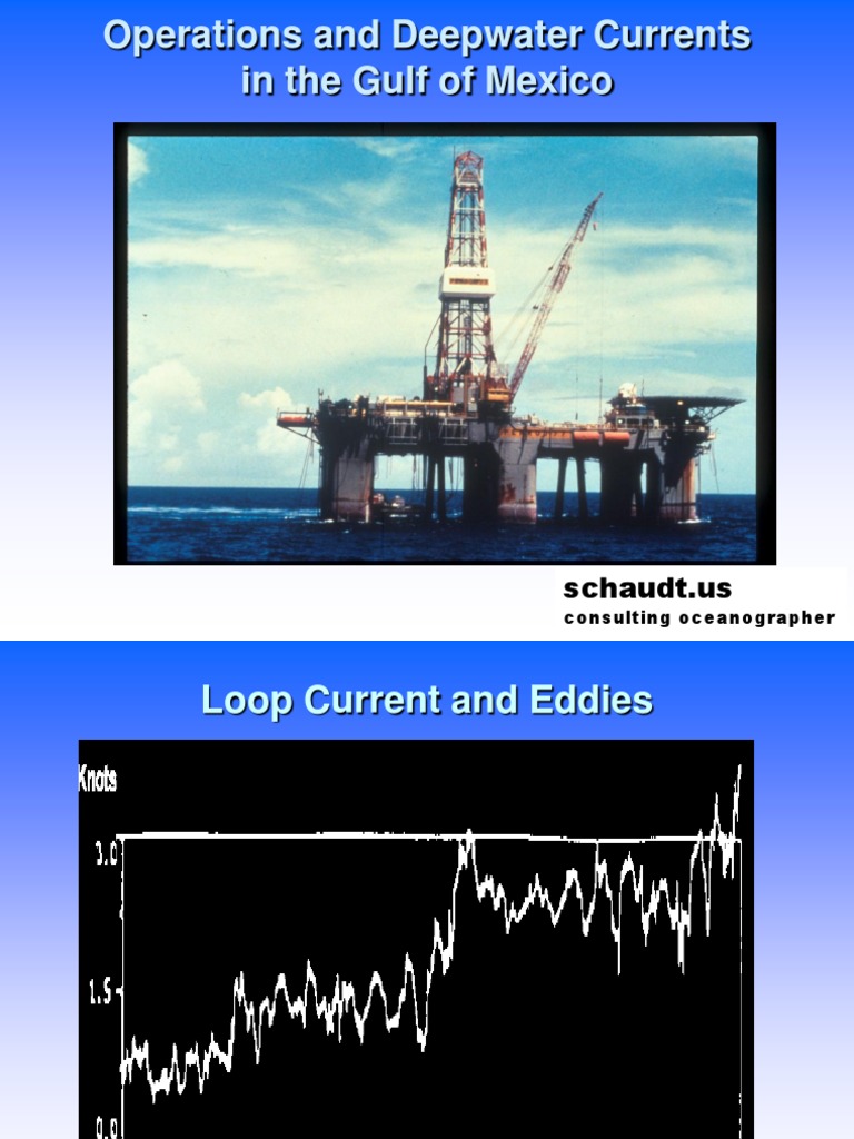 Operations and Deepwater Currents in The Gulf of Mexico: Schaudt - Us | PDF