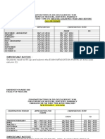 Examination Terms 2014 2015