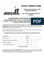 2014 Harvest Ticket Order Form