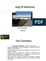 Catalog of Machines - Occasion Machines - 2014 2015 PDF