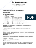 Caracteristicas de La Iglesia Primitiva PDF | PDF
