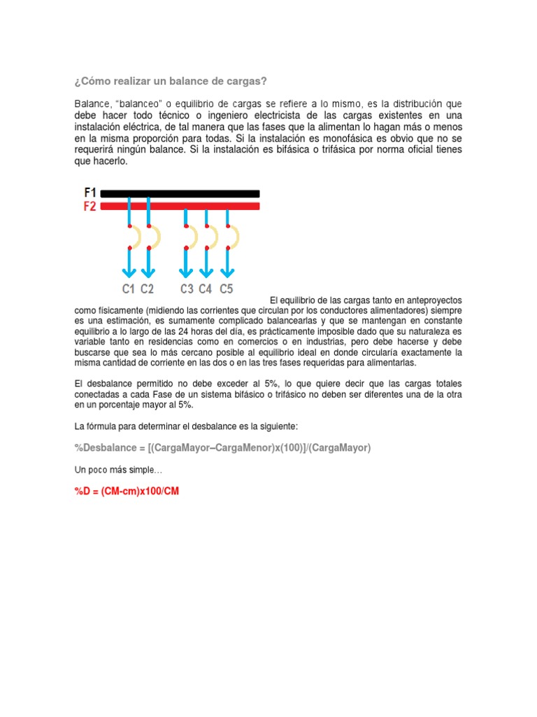 balanceo de cargas.pdf Corriente eléctrica Ingenieria Eléctrica