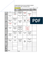 Lal Bahadur Shastri Institute of Management, Delhi: Trimester-IV Room # Is Specified