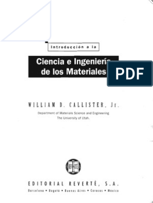 Introduccion A La Ciencia E Ingenieria De Los Materiales William
