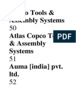 Copco Tools & Assembly Systems Atlas Copco Tools & Assembly Systems Auma (India) Pvt. LTD