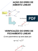 Verificação do Erro de Fechamento Linear