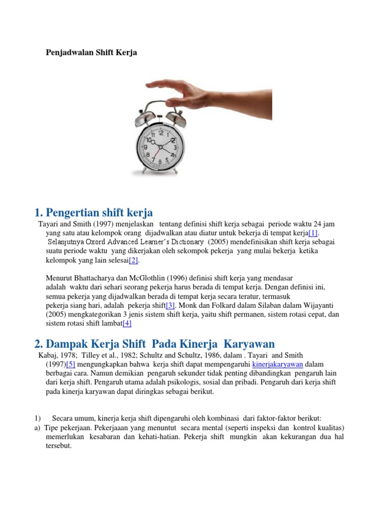 Penjadwalan Shift Kerja Pdf