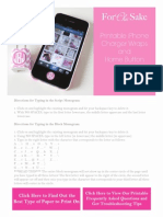 Printable Iphone Charger Wraps and Home Button Stickers by For Chic Sake 2 PDF