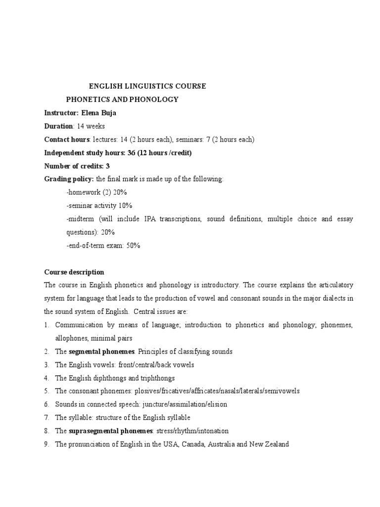 Course Description | PDF