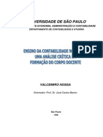 Ensino Da Contabilidade No Brasil - Uma Analise Critica Da Formação Do Corpo Docente PDF