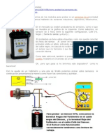 Como Probar Sensores de Proximidad