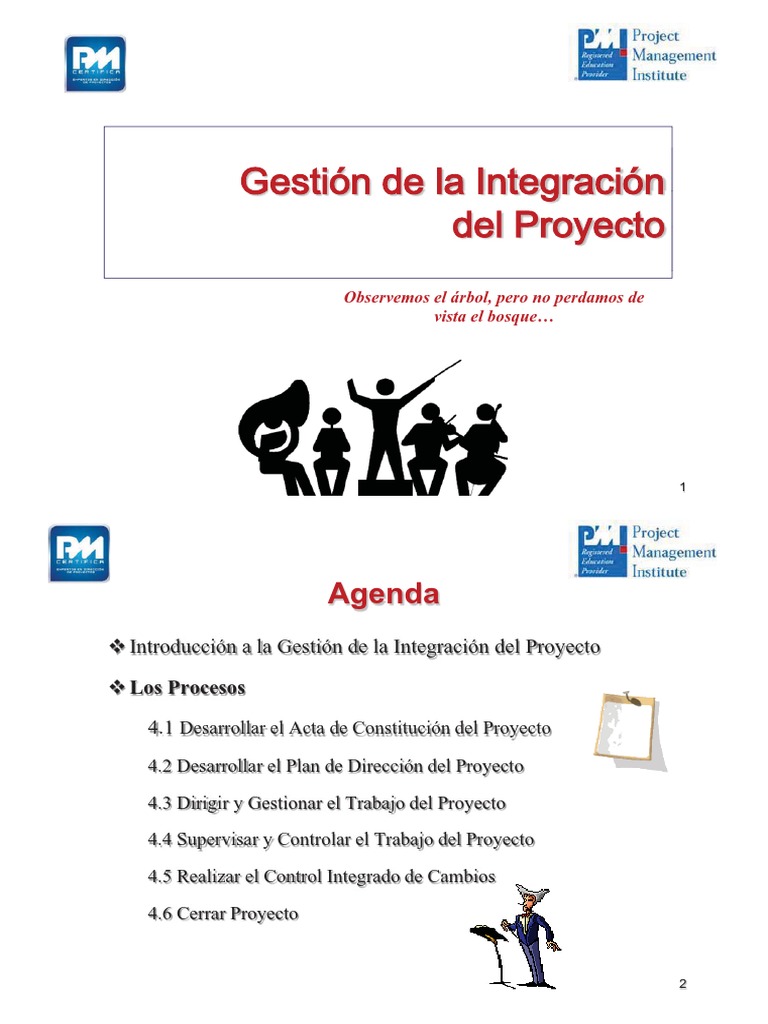 Gestión de la Integración del Proyecto | PDF | Planificación | Calidad ...