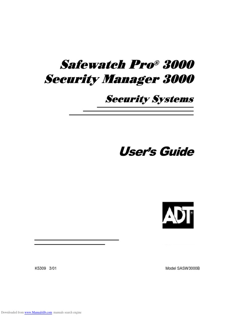 Safewatch PRO 3000 User Guide Download Free PDF Security Alarm