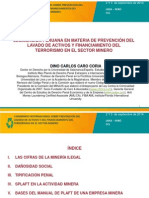 Minería, Lavado de Activos y Financiamiento Del Terrorismo