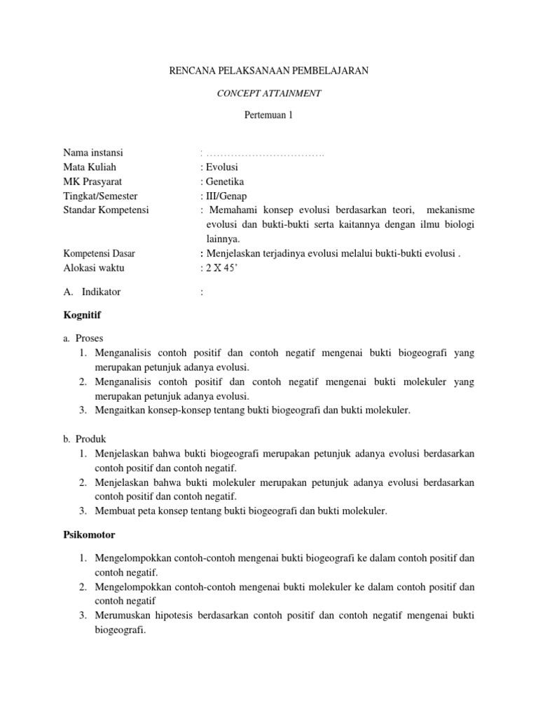 RENCANA PELAKSANAAN PEMBELAJARAN concept attainment.docx