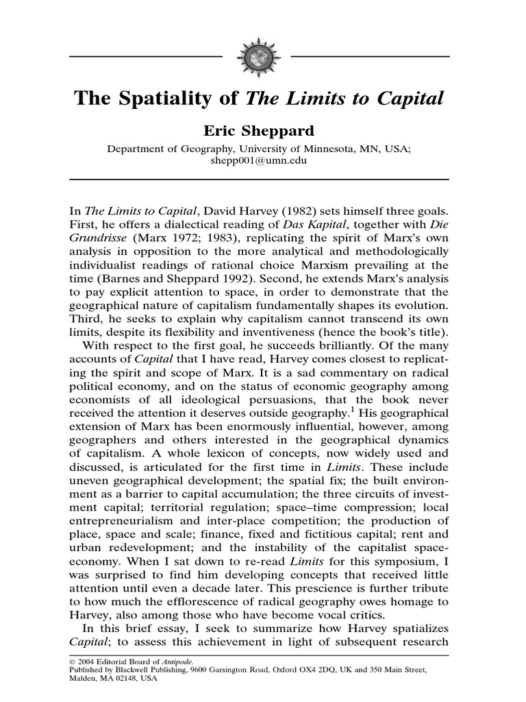 Limits To Capital | PDF | Capitalism | Business Cycle