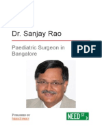 Dr. Sanjay Rao - Paediatric Surgeon in Bangalore