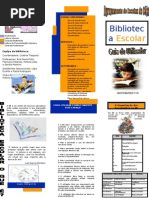 Folheto da Biblioteca 2009-2010
