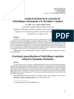 Generalizacion Fraccional de La Ecuaciòn