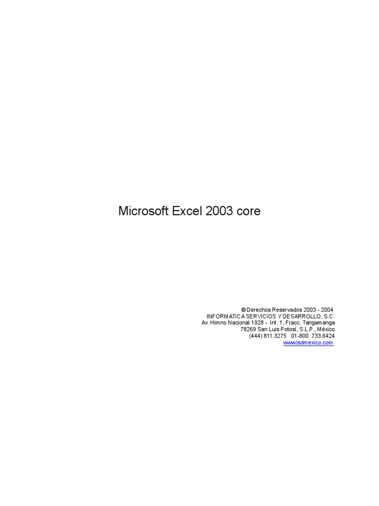 Manual Excel | PDF | Point and Click | Hoja de cálculo