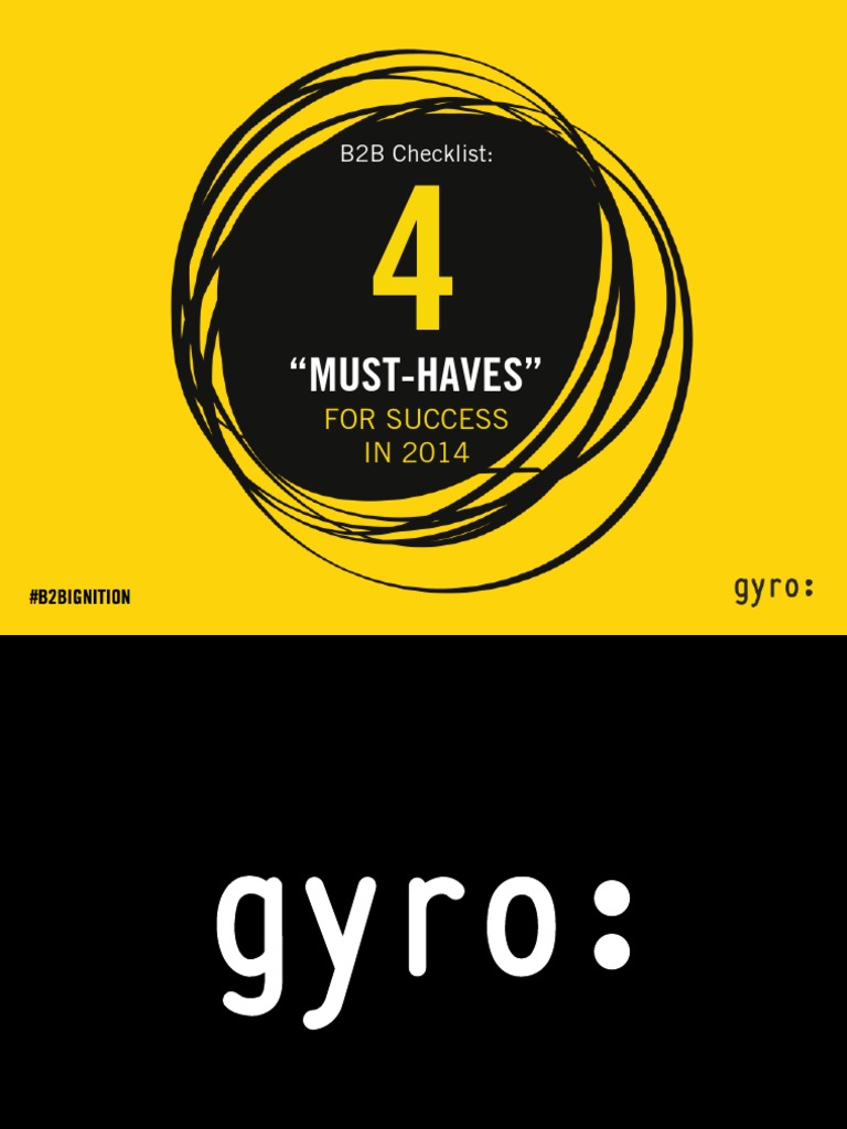 Gyro b2b Checklist 1.16.14 | PDF | Google | Social Media