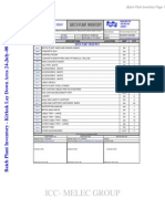 Batch Plant Inventory 24-July-08