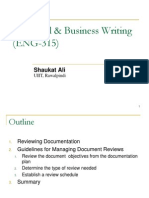 Technical & Business Writing (ENG-315) : Shaukat Ali