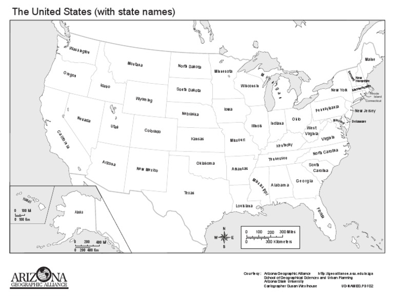 US States Distance Reference Chart | PDF | Travel