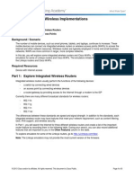 4.1.2.10 Lab - Investigating Wireless Implementations